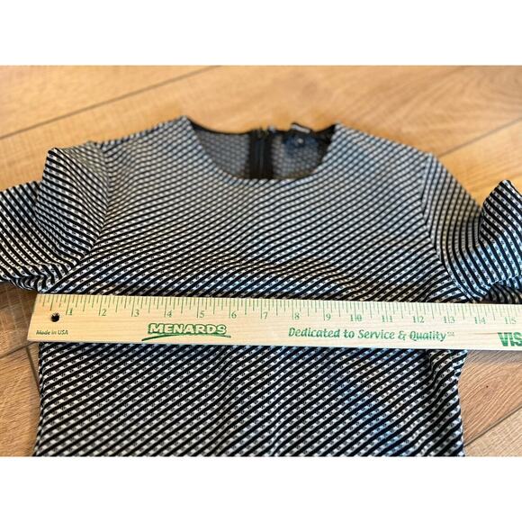 Theory Black and White Mini Dress - Picture 6 of 11